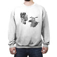 Cowardly Dog - Crew Neck Sweatshirt Crew Neck Sweatshirt RIPT Apparel Small / White