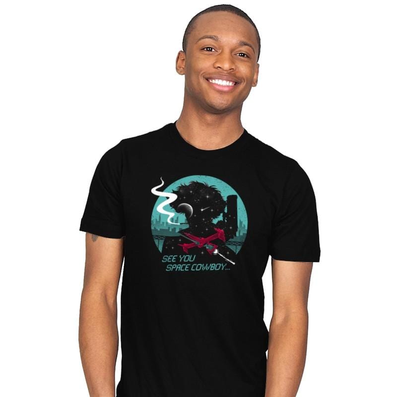 Cowboy in Space - Mens T-Shirts RIPT Apparel Small / Black