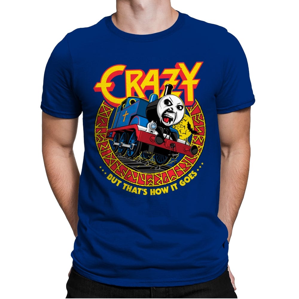 Crazy Train - Anytime - Mens Premium T-Shirts RIPT Apparel Small / Royal