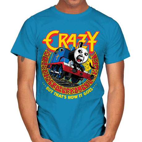 Crazy Train - Anytime - Mens T-Shirts RIPT Apparel Small / Sapphire