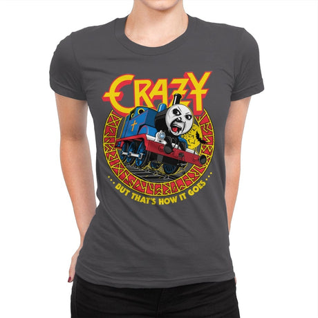 Crazy Train - Anytime - Womens Premium T-Shirts RIPT Apparel Small / Heavy Metal