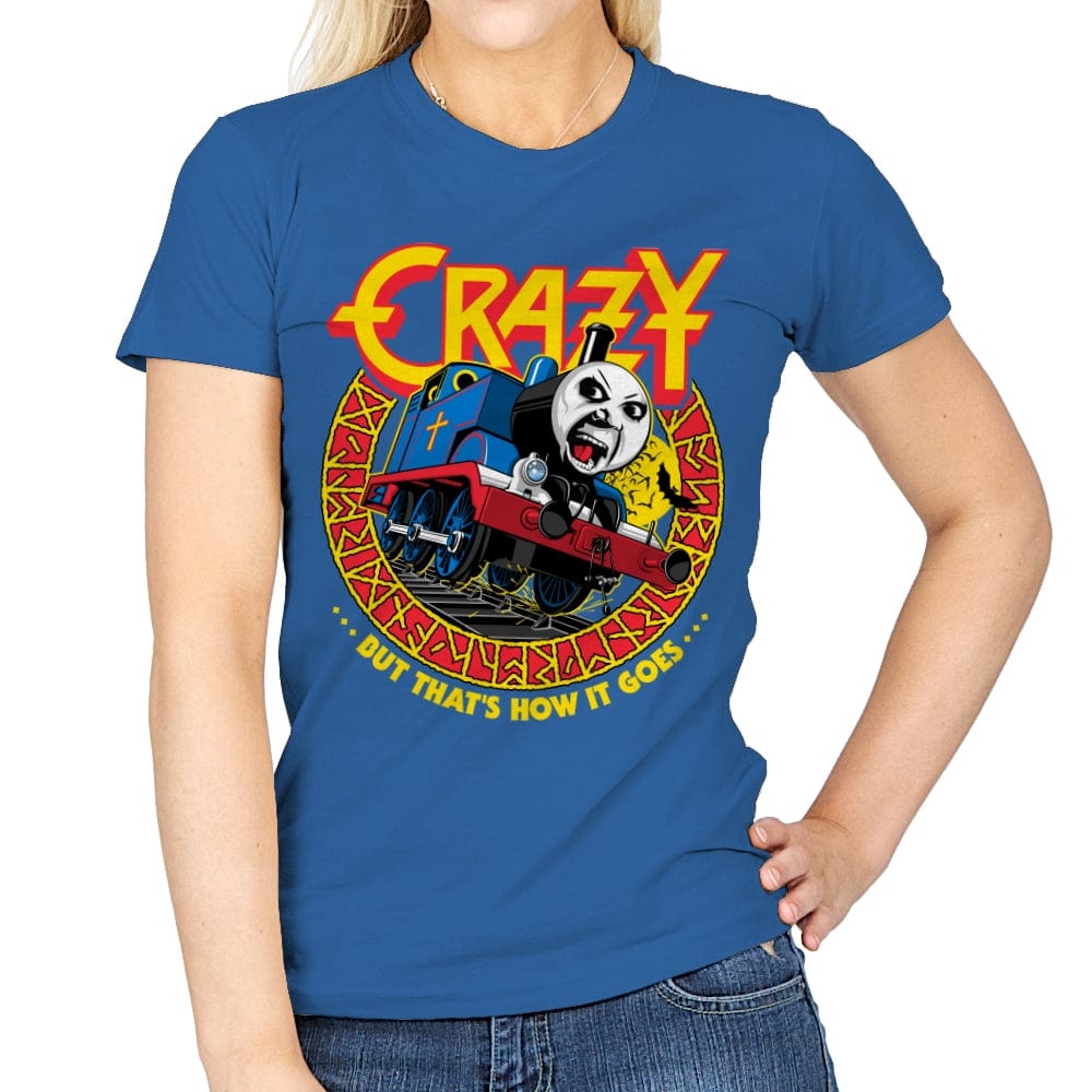 Crazy Train - Anytime - Womens T-Shirts RIPT Apparel Small / Royal