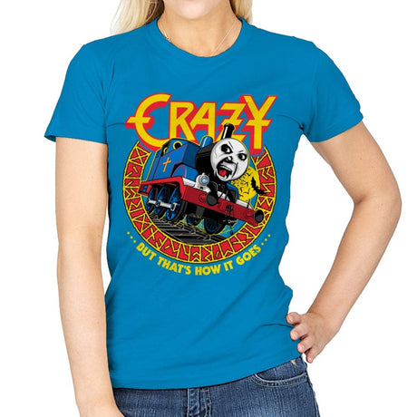 Crazy Train - Anytime - Womens T-Shirts RIPT Apparel Small / Sapphire