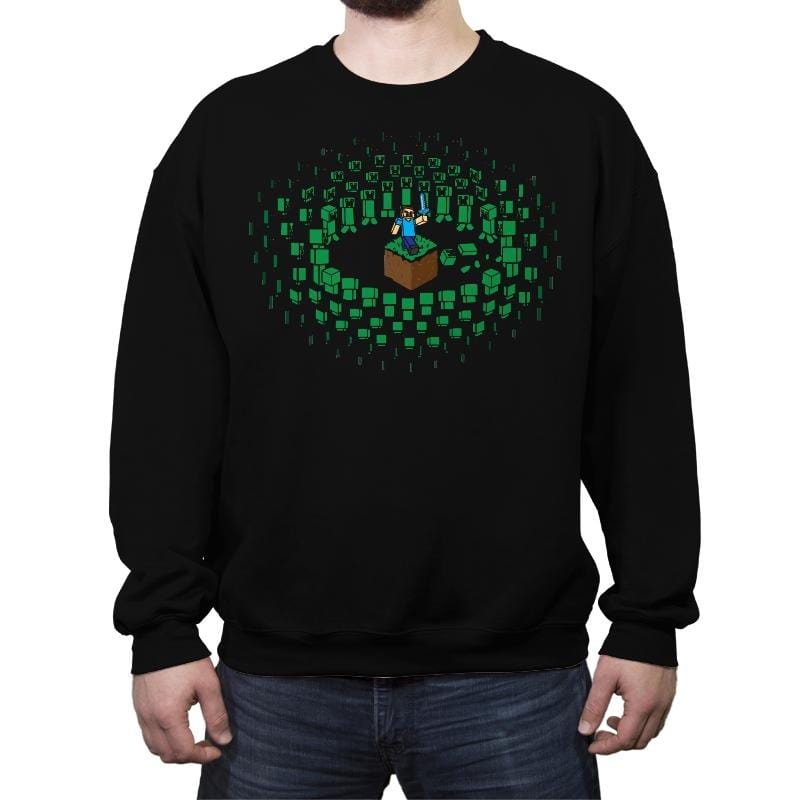 Creeper Mob - Crew Neck Sweatshirt Crew Neck Sweatshirt RIPT Apparel