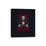 Creepy Christmas Skeleton - Canvas Wraps Canvas Wraps RIPT Apparel 8x10 / Black