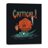 Crit-Death Metal - Canvas Wraps Canvas Wraps RIPT Apparel 16x20 / Black