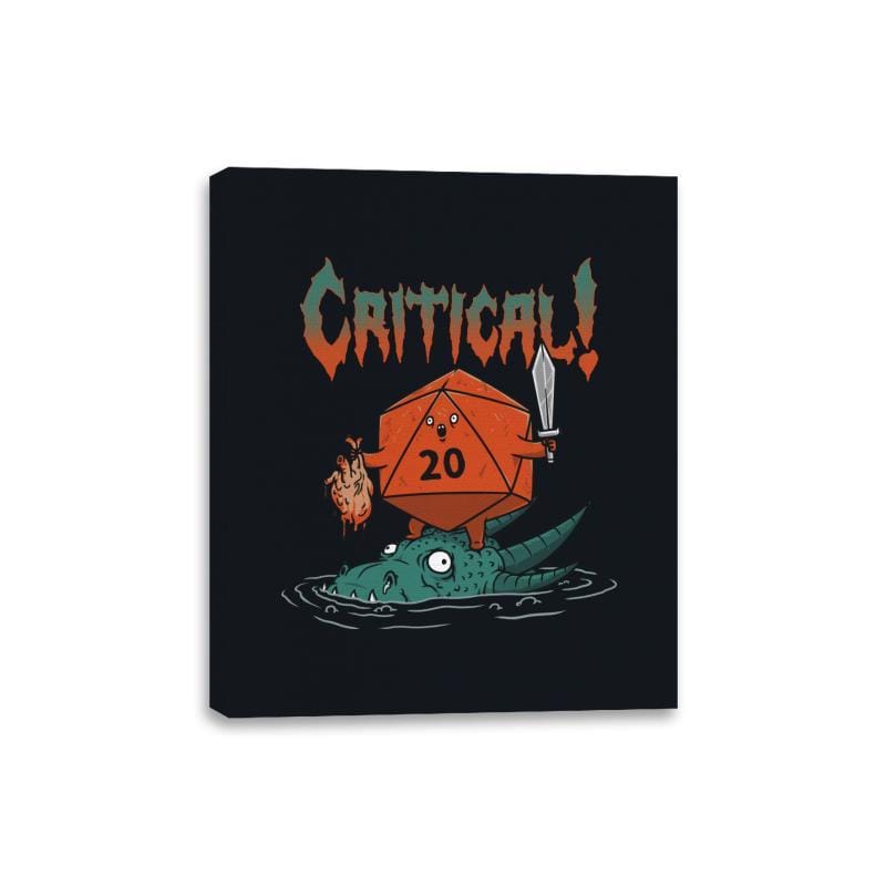 Crit-Death Metal - Canvas Wraps Canvas Wraps RIPT Apparel 8x10 / Black