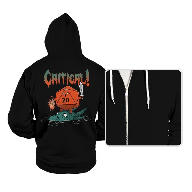 Crit-Death Metal - Hoodies Hoodies RIPT Apparel Small / Black