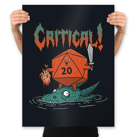 Crit-Death Metal - Prints Posters RIPT Apparel 18x24 / Black