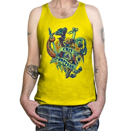 Crit Happens (1) - Tanktop Tanktop RIPT Apparel X-Small / Neon Yellow