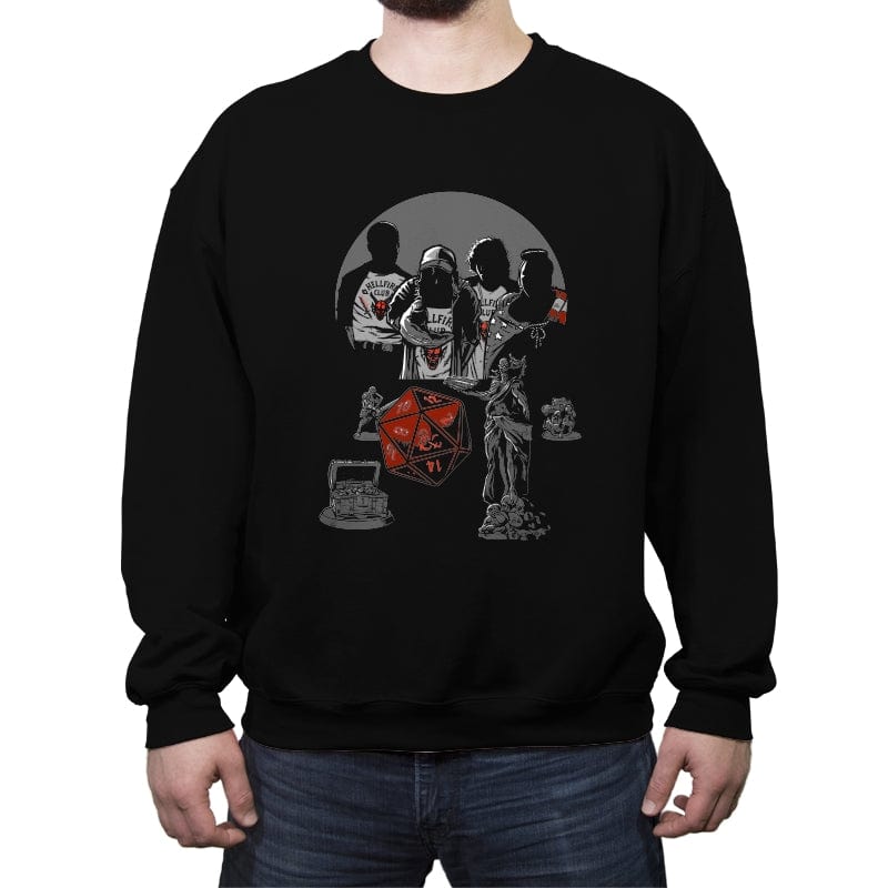 Crit Hit - Crew Neck Sweatshirt Crew Neck Sweatshirt RIPT Apparel Small / Black