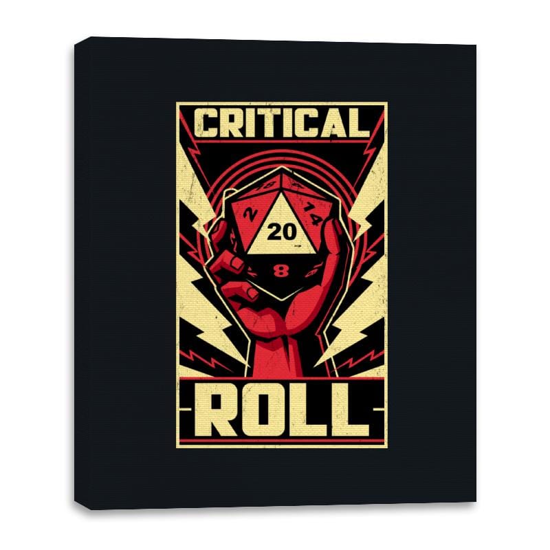 Critical Roll RPG Revolution - Canvas Wraps Canvas Wraps RIPT Apparel 16x20 / Black