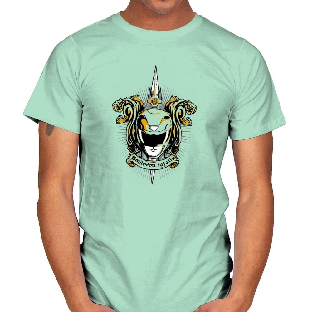 Croceus Smilodon Fatalis - Zordwarts - Mens T-Shirts RIPT Apparel Small / Mint Green