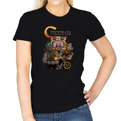 Crooks Exclusive - Womens T-Shirts RIPT Apparel Small / Black