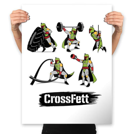 Cross Fett - Prints Posters RIPT Apparel 18x24 / White