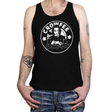 Crowfee - Tanktop Tanktop RIPT Apparel X-Small / Black