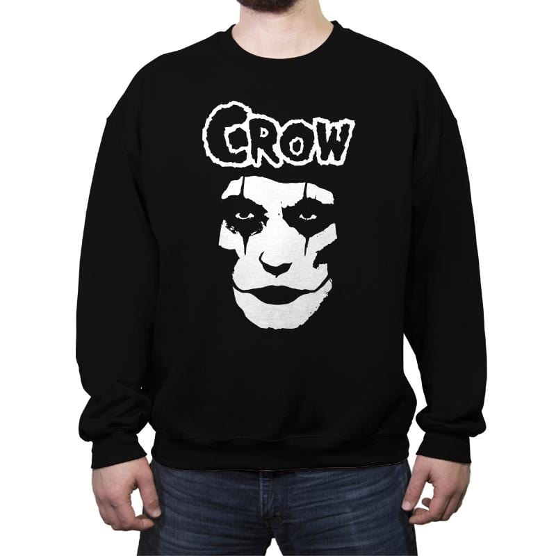 Crowfits - Crew Neck Sweatshirt Crew Neck Sweatshirt RIPT Apparel Small / Black