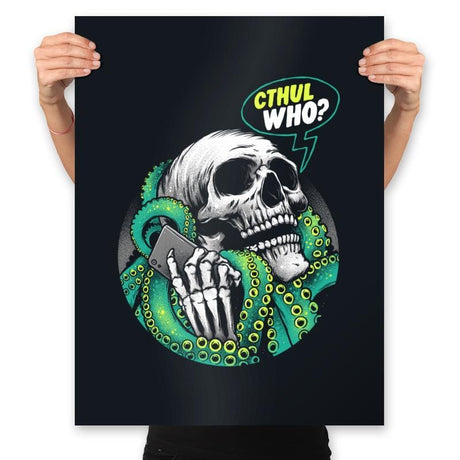 Cthul Who? - Prints Posters RIPT Apparel 18x24 / Black