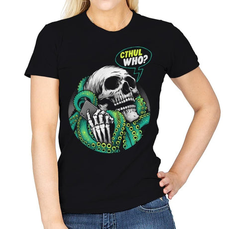 Cthul Who? - Womens T-Shirts RIPT Apparel Small / Black