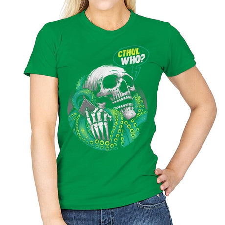 Cthul Who? - Womens T-Shirts RIPT Apparel Small / Irish Green