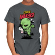 Cthulhu Awakens Again - Mens T-Shirts RIPT Apparel Small / Charcoal