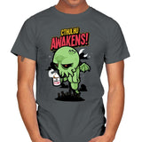 Cthulhu Awakens Again - Mens T-Shirts RIPT Apparel Small / Charcoal