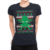 Cthulhu Cultist Christmas - Womens Premium T-Shirts RIPT Apparel Small / Midnight Navy