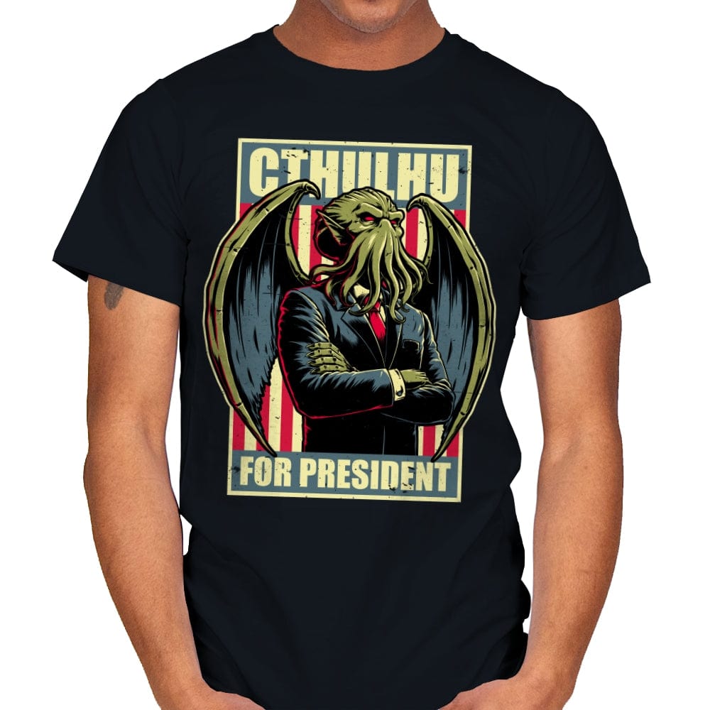 Cthulhu for President - Mens T-Shirts RIPT Apparel Small / Black