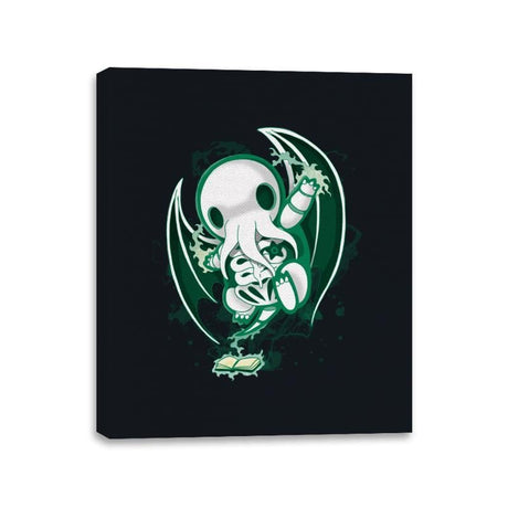 Cthulhu Skeleton - Canvas Wraps Canvas Wraps RIPT Apparel 11x14 / Black