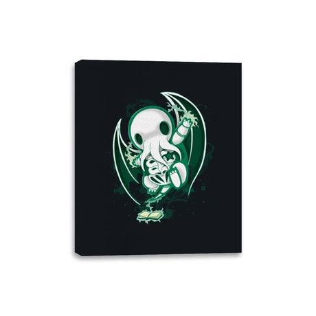 Cthulhu Skeleton - Canvas Wraps Canvas Wraps RIPT Apparel 8x10 / Black