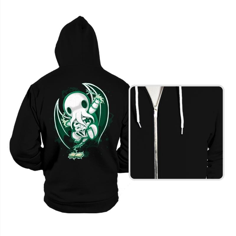 Cthulhu Skeleton - Hoodies Hoodies RIPT Apparel Small / Black