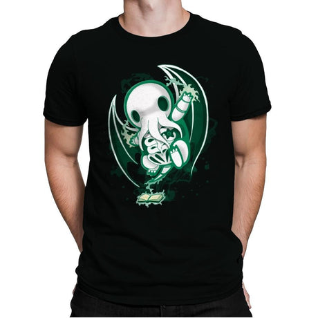 Cthulhu Skeleton - Mens Premium T-Shirts RIPT Apparel Small / Black