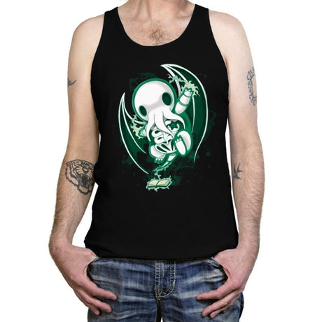 Cthulhu Skeleton - Tanktop Tanktop RIPT Apparel X-Small / Black