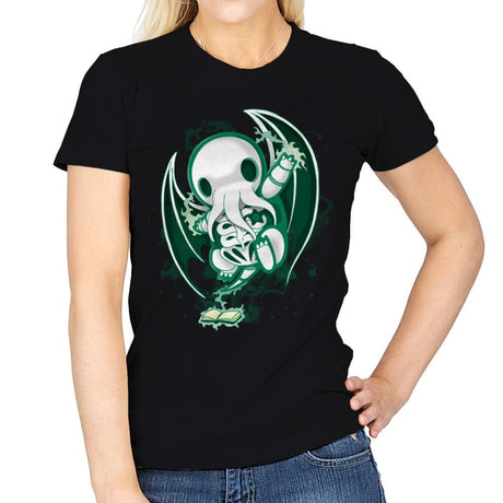 Cthulhu Skeleton - Womens T-Shirts RIPT Apparel Small / Black