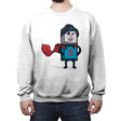 Ctrl S-uperhero - Crew Neck Sweatshirt Crew Neck Sweatshirt RIPT Apparel Small / White