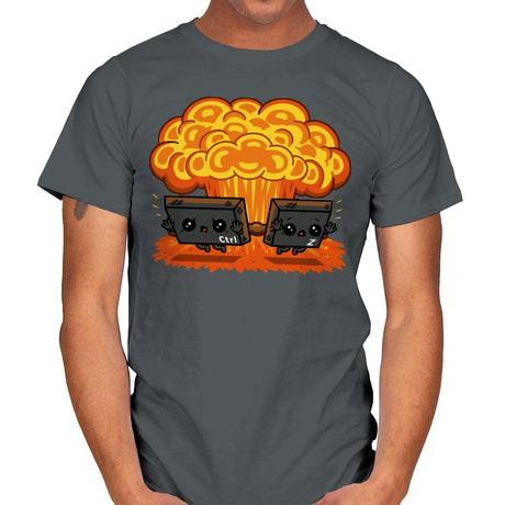 Ctrl Z Mission! - Mens T-Shirts RIPT Apparel Small / Charcoal