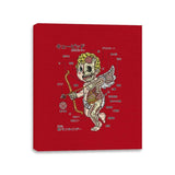 Cupid Anatomy - Canvas Wraps Canvas Wraps RIPT Apparel 11x14 / Red