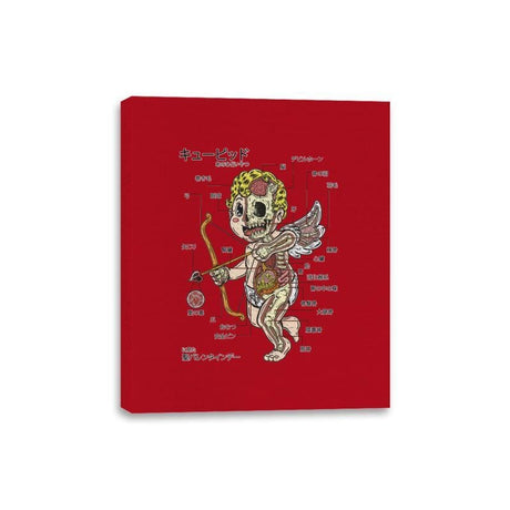 Cupid Anatomy - Canvas Wraps Canvas Wraps RIPT Apparel 8x10 / Red