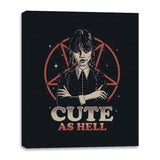 Cute and Dark - Canvas Wraps Canvas Wraps RIPT Apparel 16x20 / Black