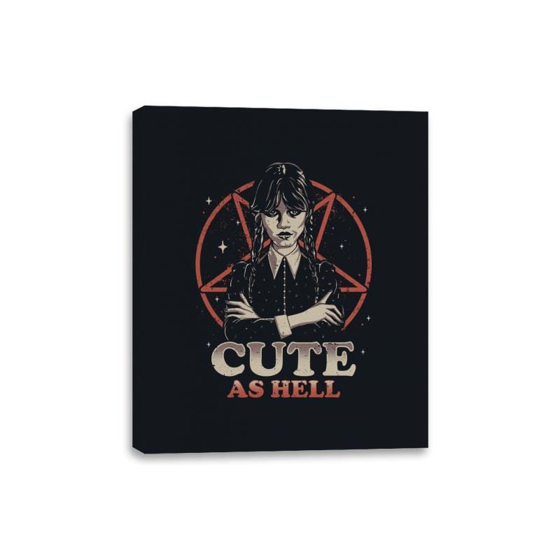 Cute and Dark - Canvas Wraps Canvas Wraps RIPT Apparel 8x10 / Black