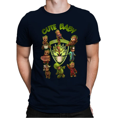 Cute Baby - Mens Premium T-Shirts RIPT Apparel Small / Midnight Navy