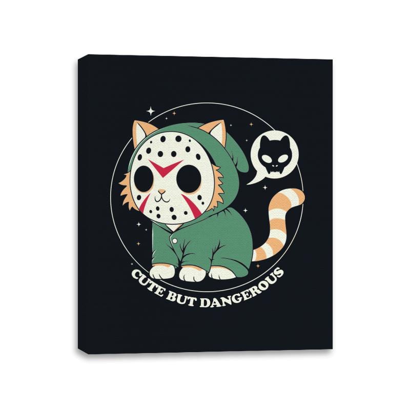 Cute but Dangerous - Canvas Wraps Canvas Wraps RIPT Apparel 11x14 / Black