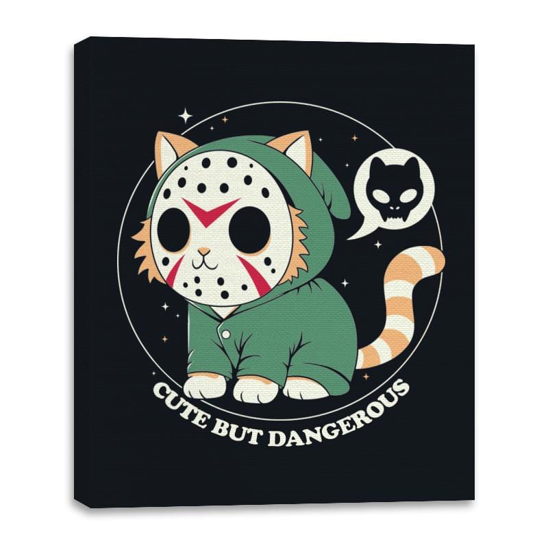 Cute but Dangerous - Canvas Wraps Canvas Wraps RIPT Apparel 16x20 / Black