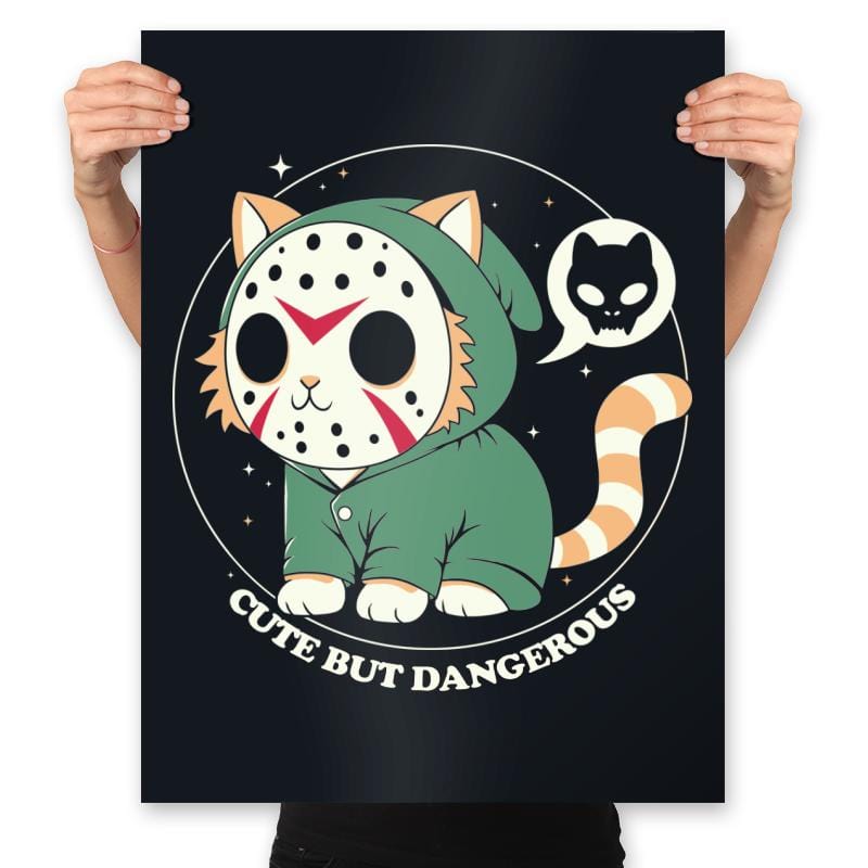 Cute but Dangerous - Prints Posters RIPT Apparel 18x24 / Black