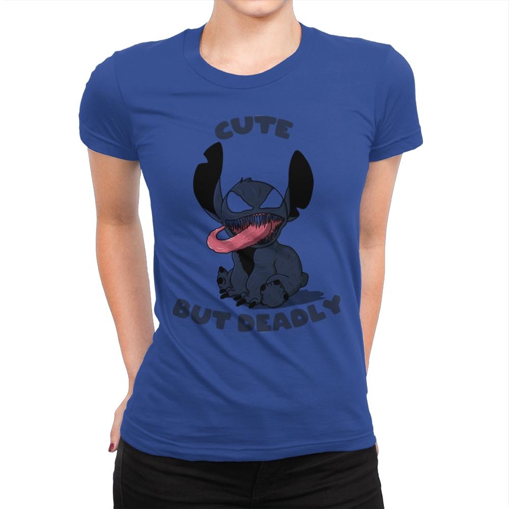 Cute But Deadly - Womens Premium T-Shirts RIPT Apparel Small / Royal