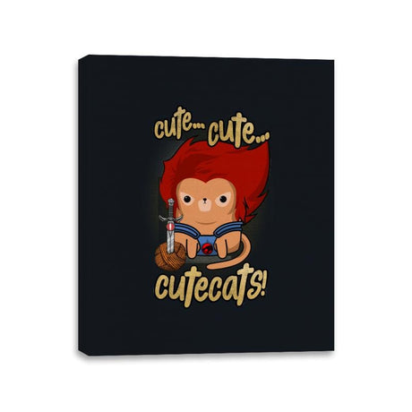 Cute... Cute... Cutecats! - Canvas Wraps Canvas Wraps RIPT Apparel 11x14 / Black