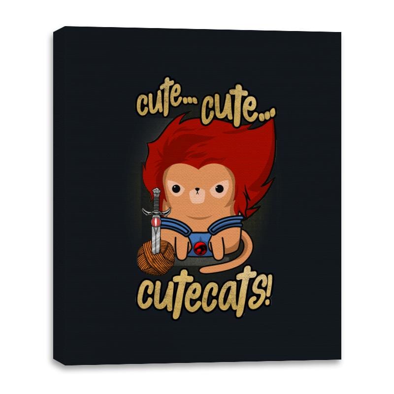 Cute... Cute... Cutecats! - Canvas Wraps Canvas Wraps RIPT Apparel 16x20 / Black