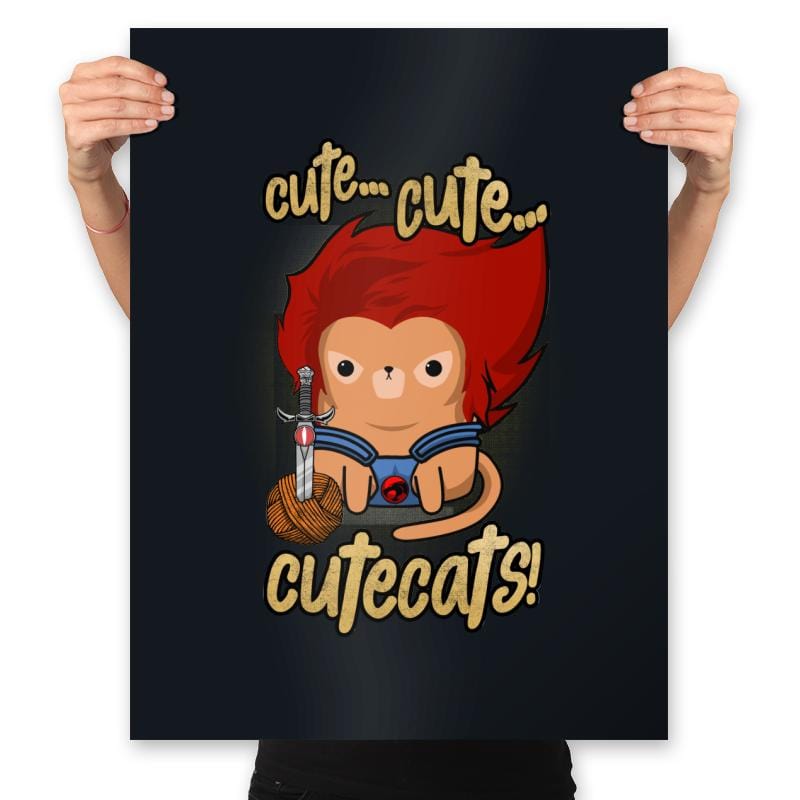 Cute... Cute... Cutecats! - Prints Posters RIPT Apparel 18x24 / Black