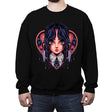 Cute Goth Girl - Crew Neck Sweatshirt Crew Neck Sweatshirt RIPT Apparel Small / Black