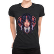 Cute Goth Girl - Womens Premium T-Shirts RIPT Apparel Small / Black